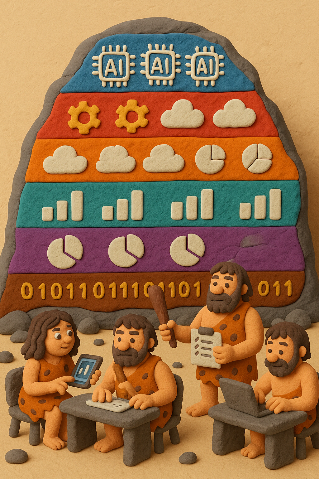 Strata of Clay Data visualization